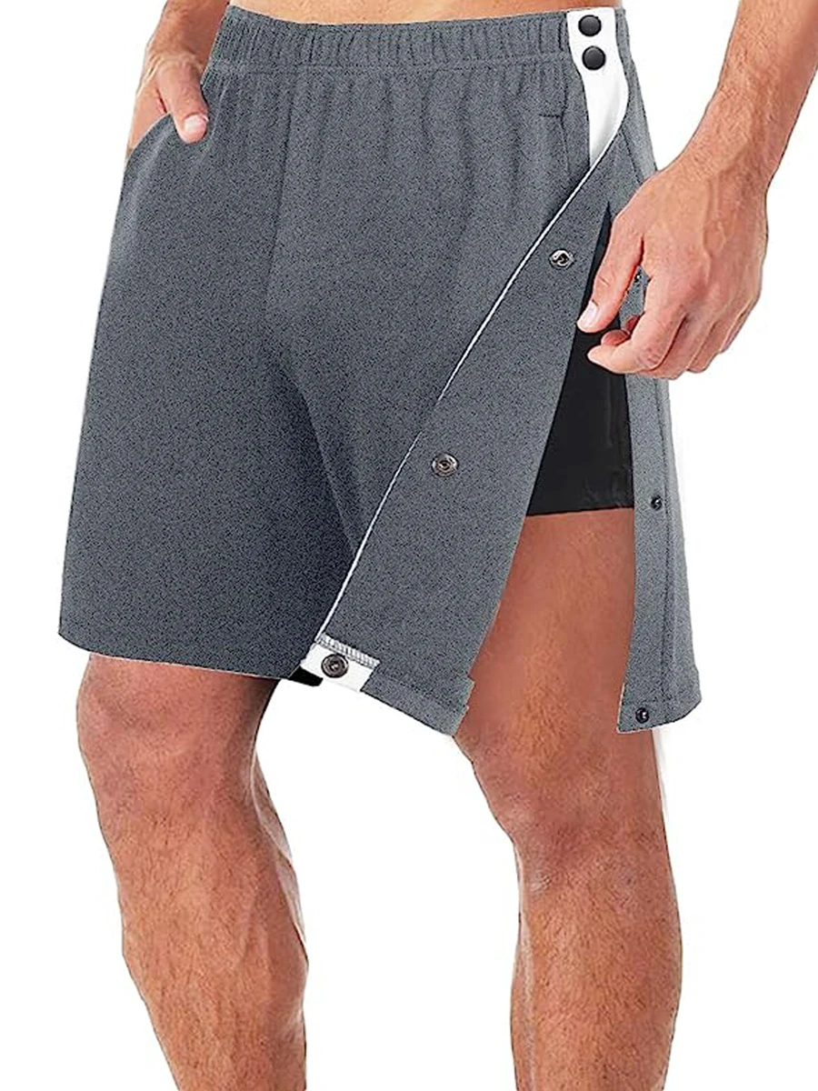Стилни мъжки къси панталони в стил мозайка с еластичен колан, без приятелка и удобни странични джобове - идеална за лятна ежедневни облекла